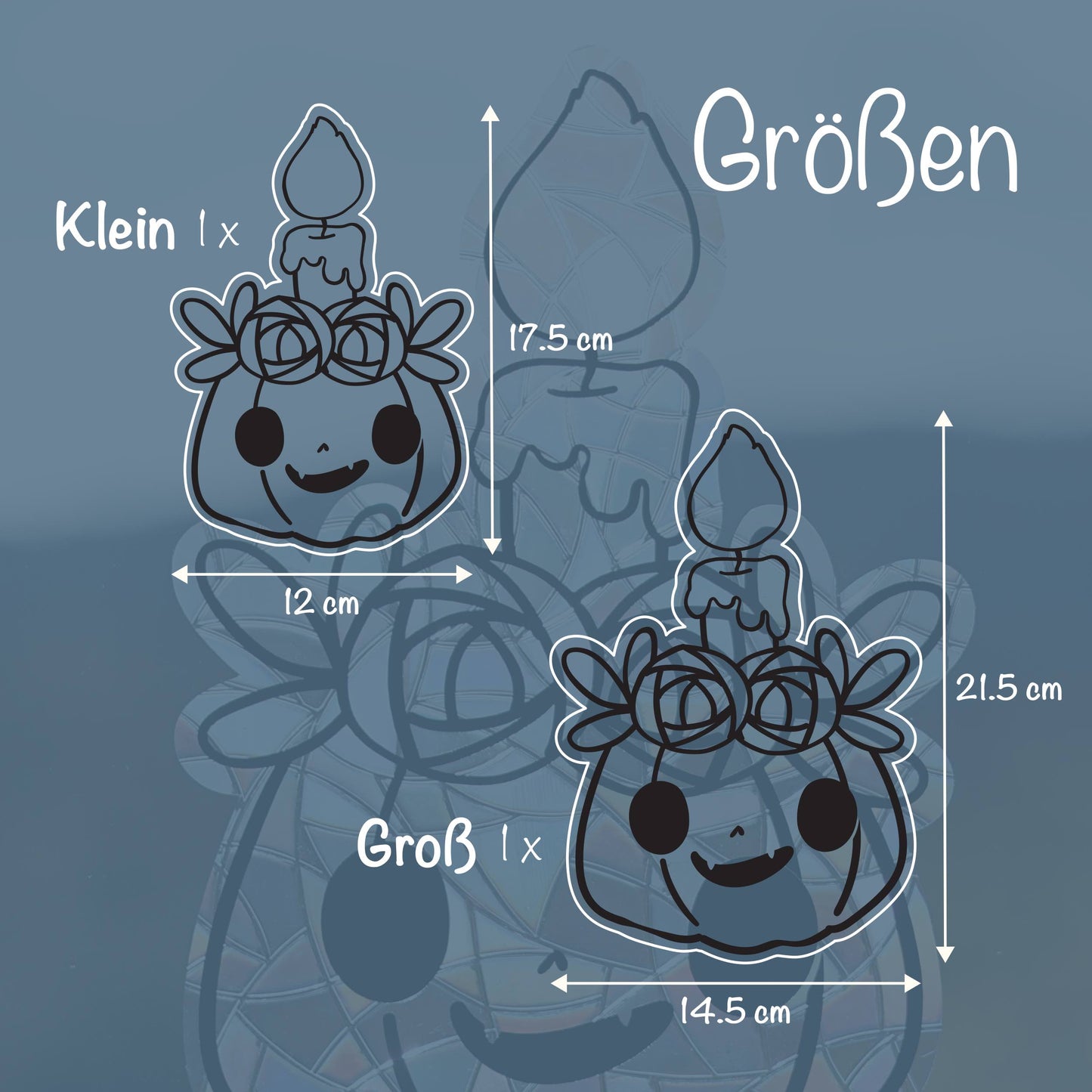 Kerzenkürbis | Statischer Sonnenfänger - Intricat