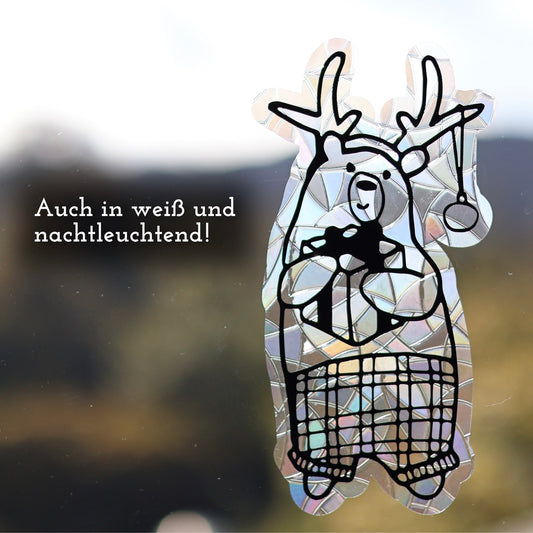 Winterbär | Statischer Sonnenfänger - Intricat