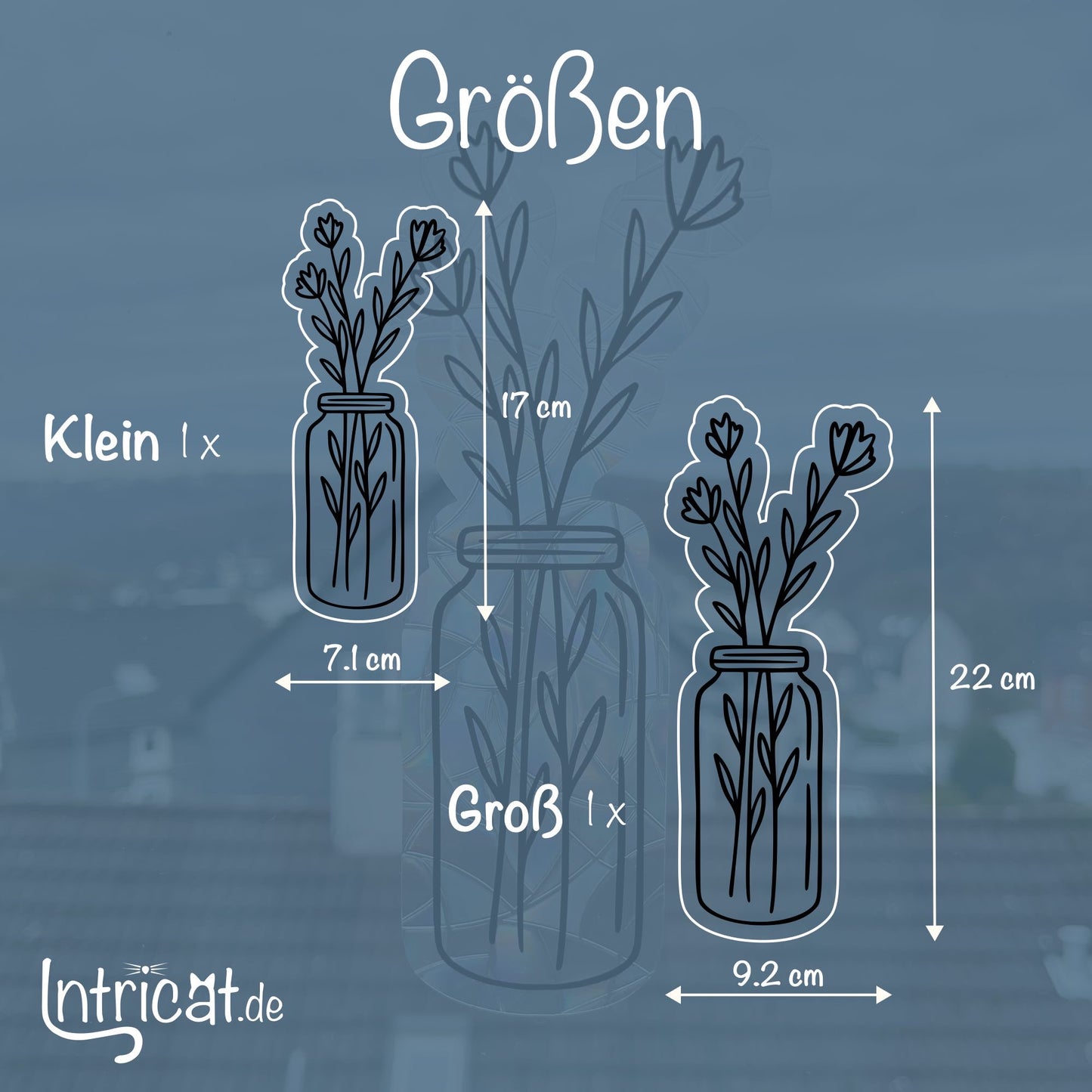 Blumenvase | Statischer Sonnenfänger - Intricat