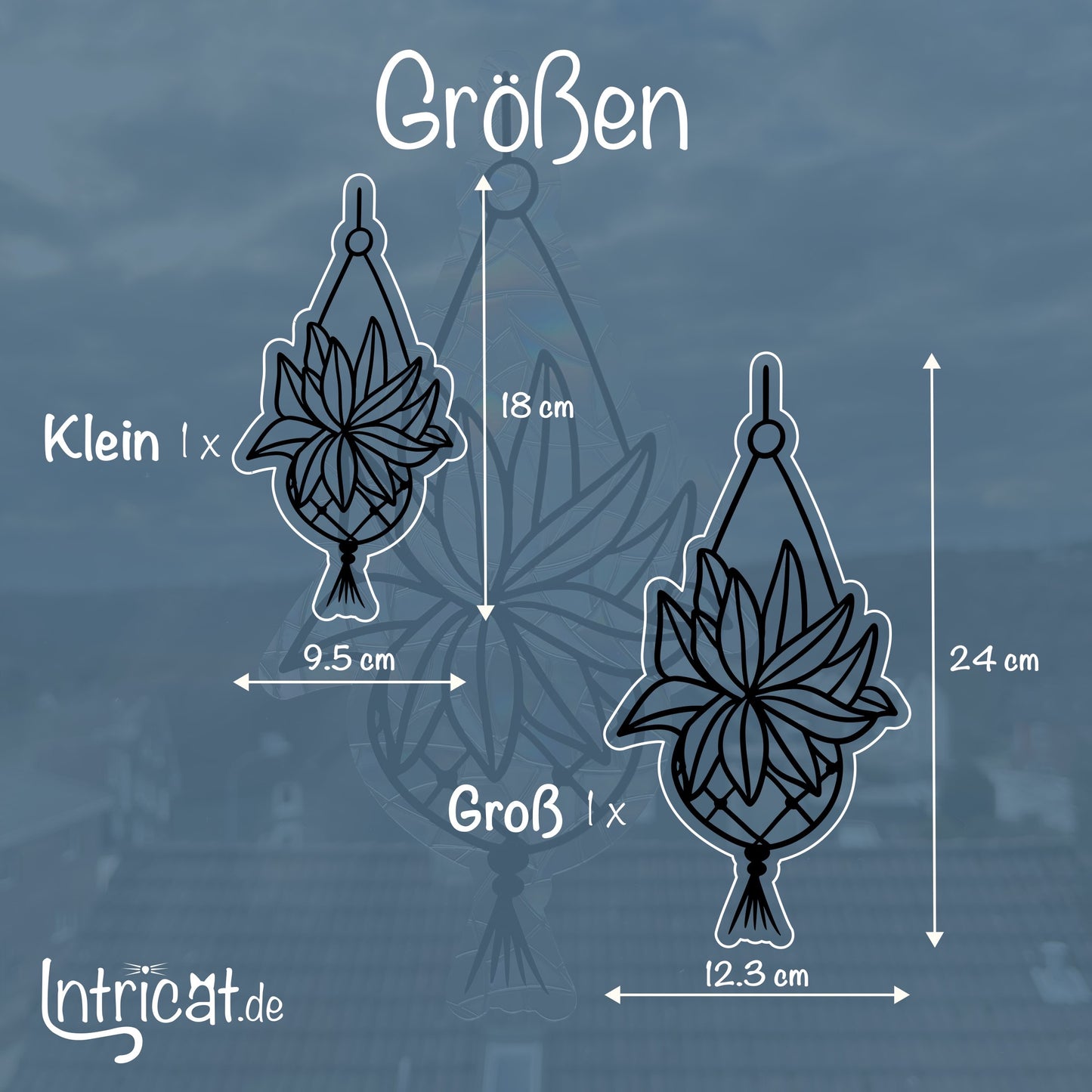 Hängepflanze | Statischer Sonnenfänger - Intricat