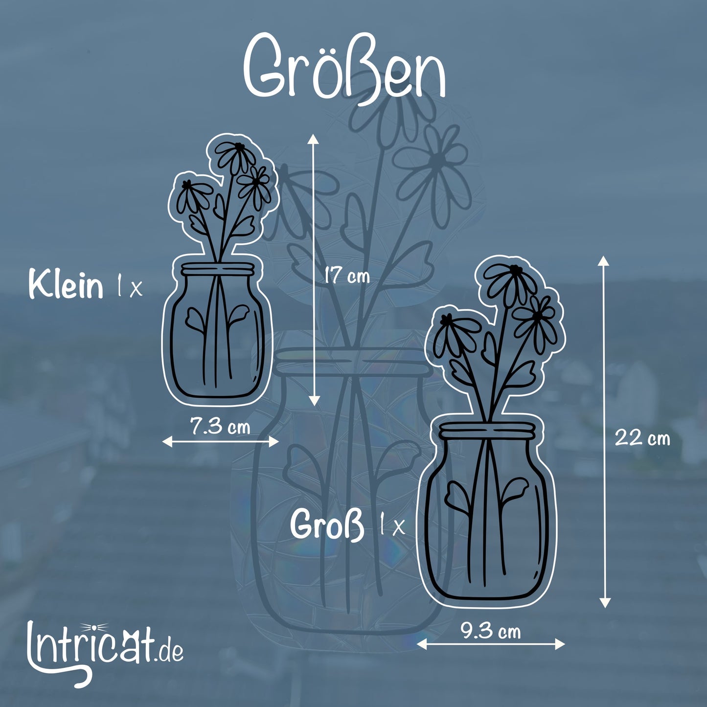 Blumenvase | Statischer Sonnenfänger - Intricat