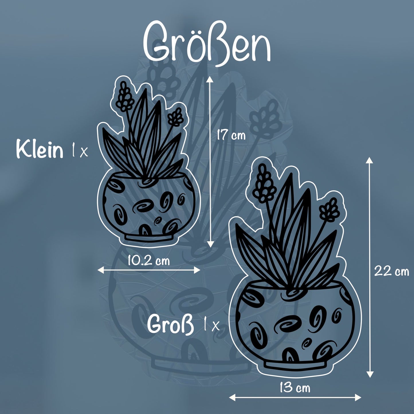 Topfpflanze | Statischer Sonnenfänger - Intricat
