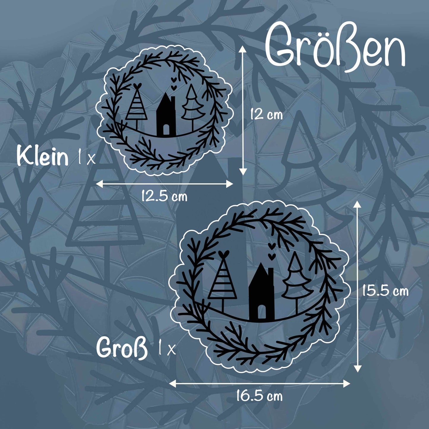 Winterkranz | Statischer Sonnenfänger - Intricat