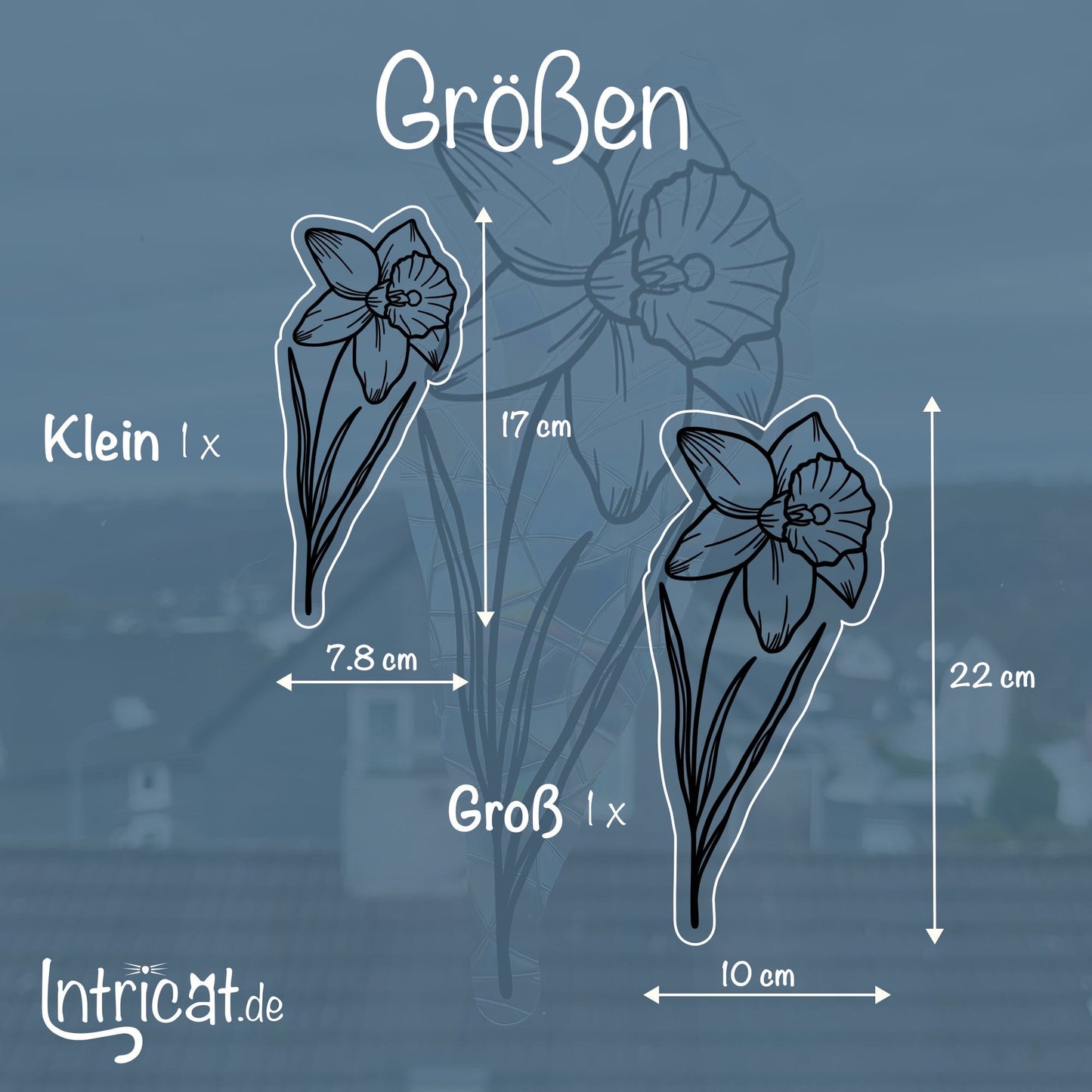 Narzisse | Statischer Sonnenfänger - Intricat