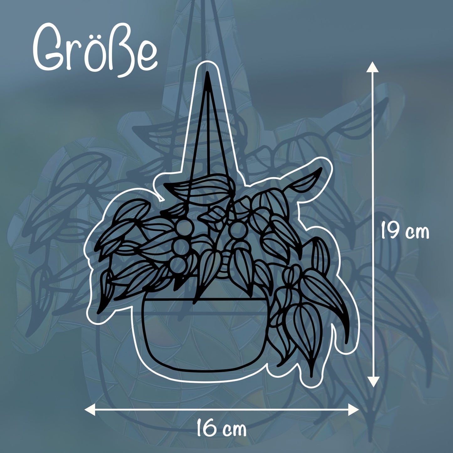 Hängepflanze | Statischer Sonnenfänger - Intricat