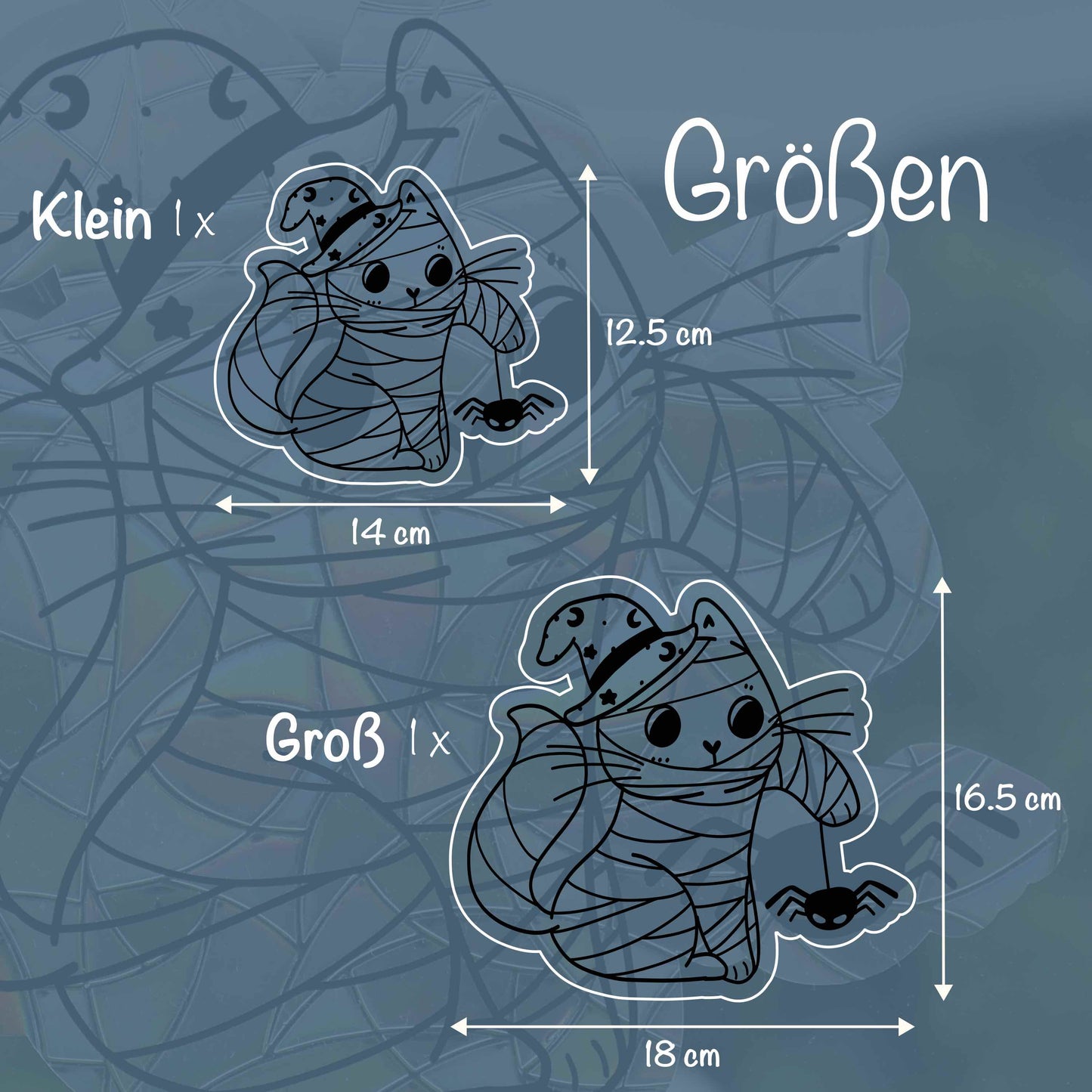 Mumienkatze | Statischer Sonnenfänger - Intricat