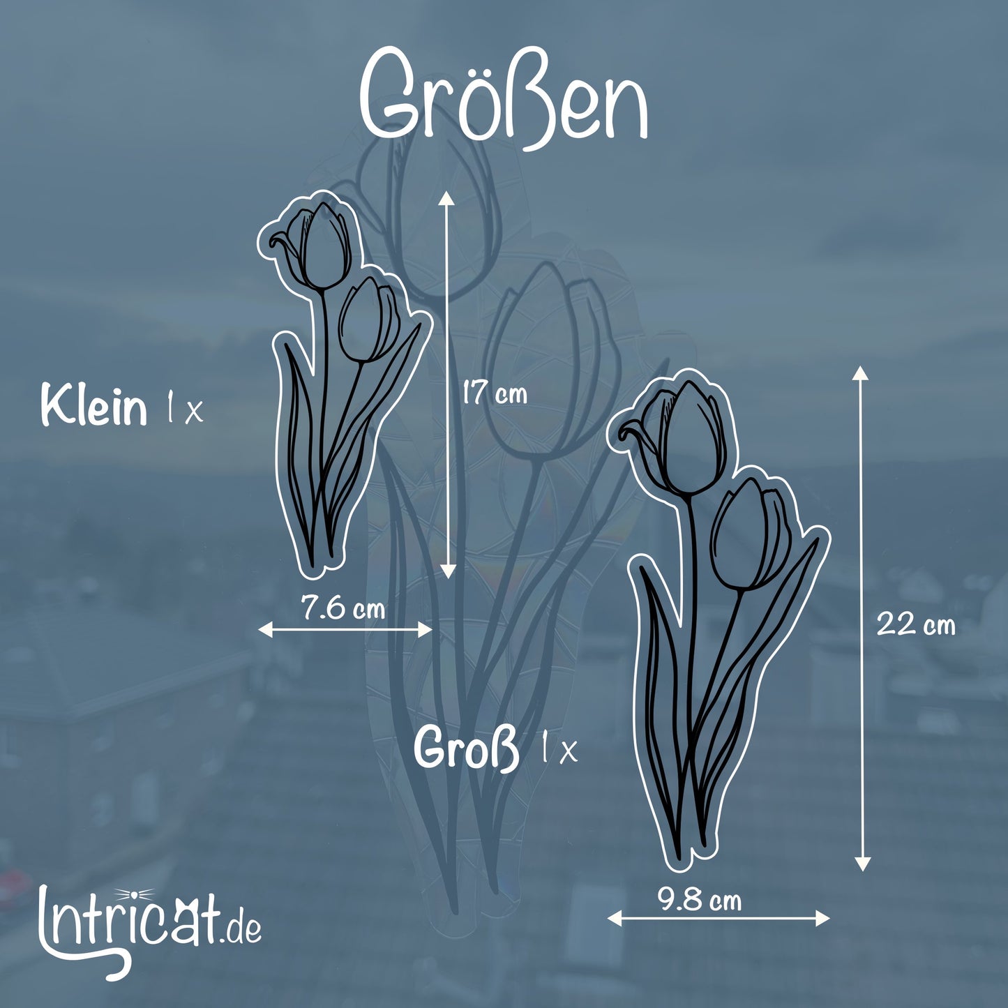 Tulpe | Statischer Sonnenfänger - Intricat