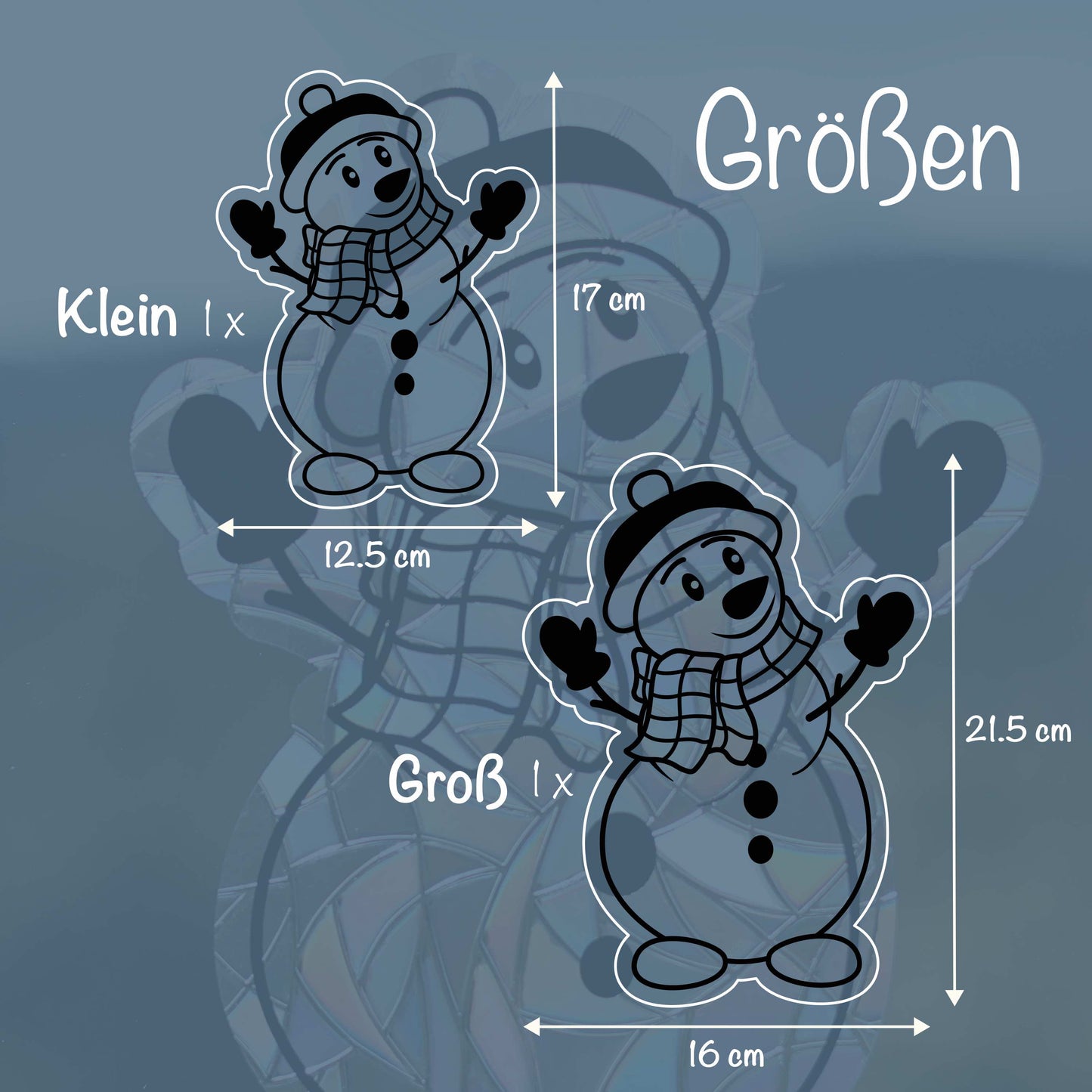 Schneemann | Statischer Sonnenfänger - Intricat