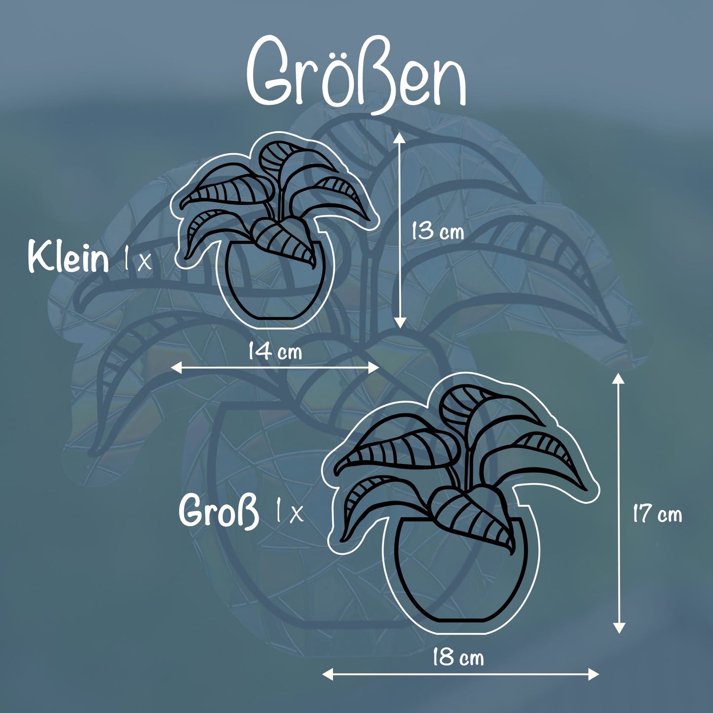 Topfpflanze | Statischer Sonnenfänger - Intricat