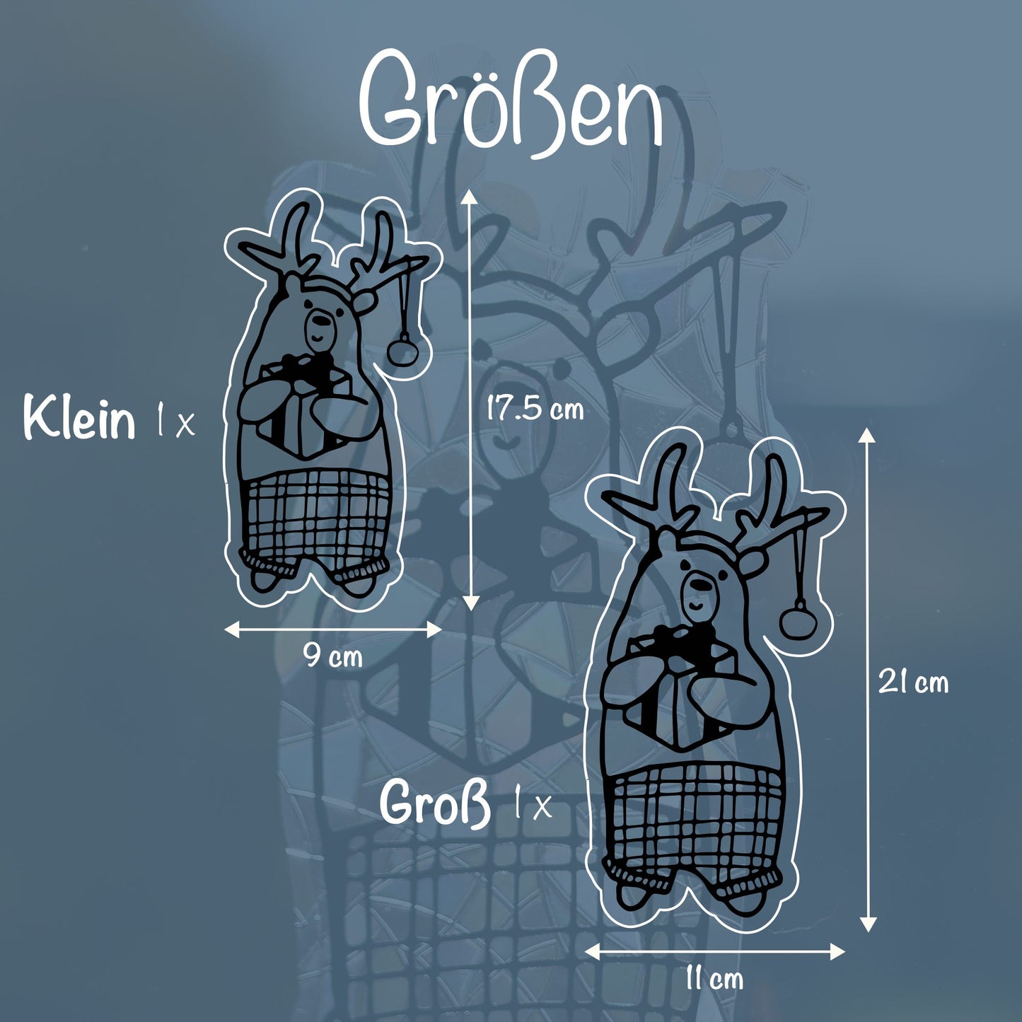 Winterbär | Statischer Sonnenfänger - Intricat