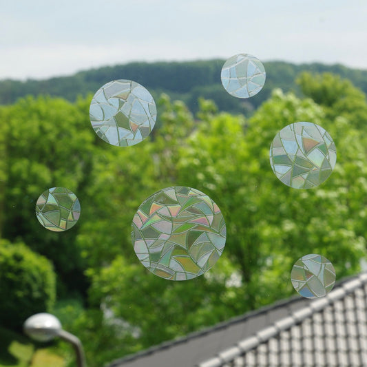 Kreise | 6er Set statische Sonnenfänger - Intricat