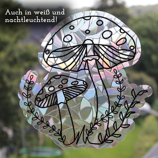 Herbstliche Pilze | Statischer Sonnenfänger - Intricat