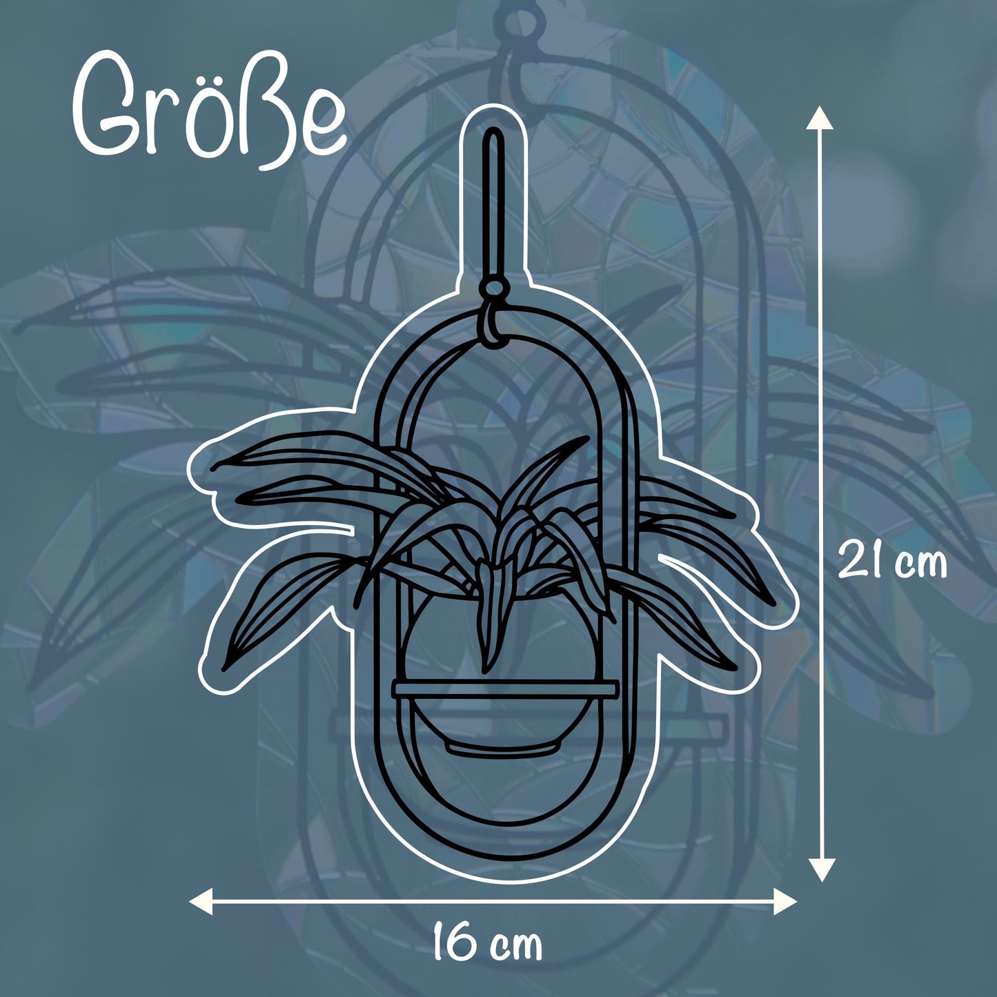 Hängepflanze | Statischer Sonnenfänger - Intricat