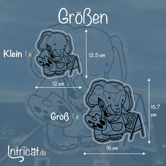 Elefant | Statischer Sonnenfänger - Intricat