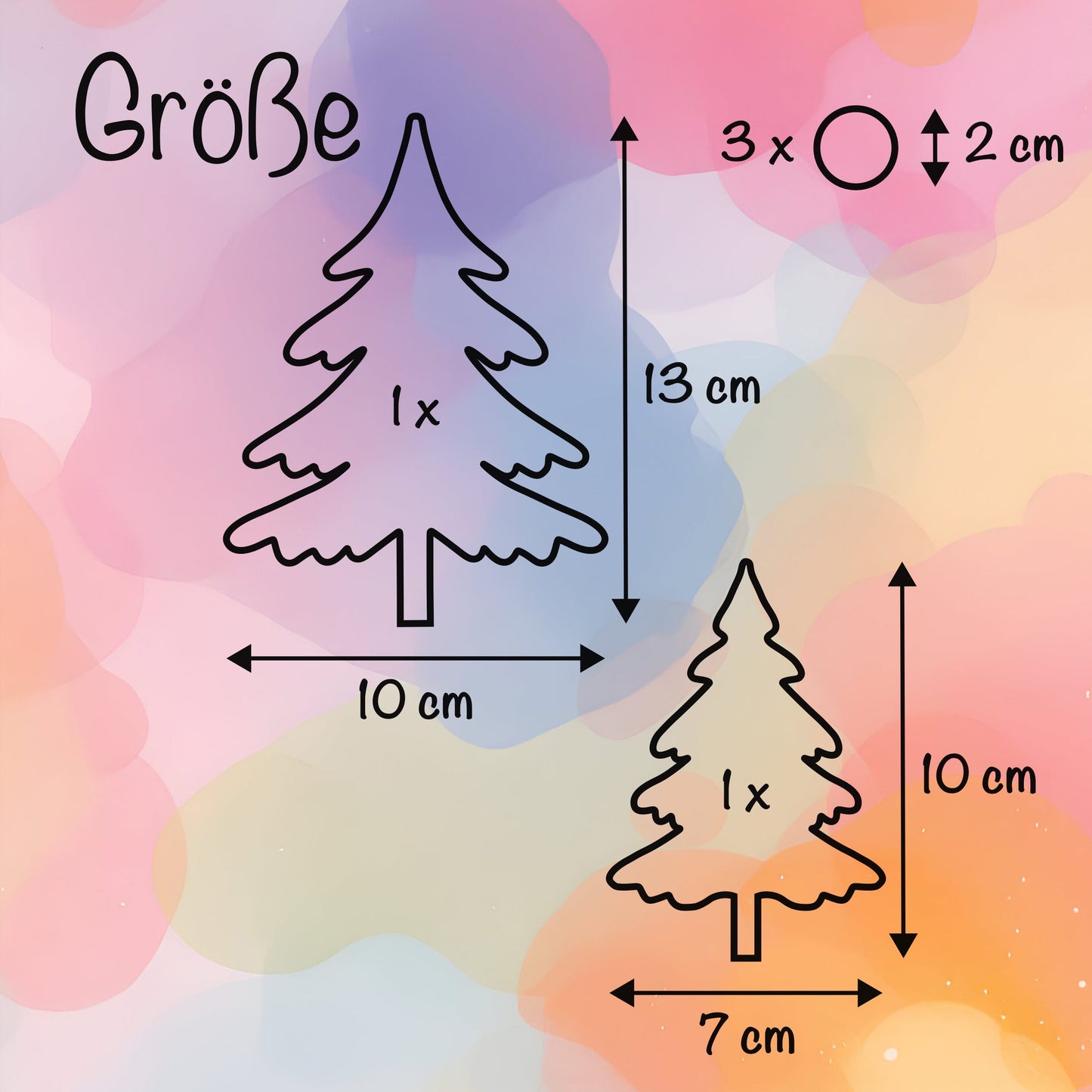 Tannenbäume im Schnee