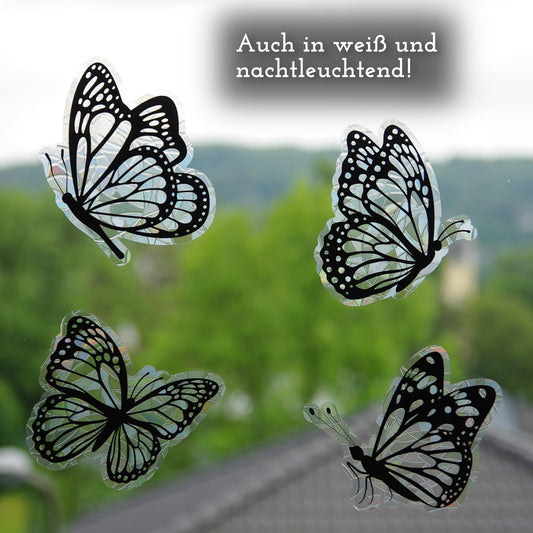 Schmetterlinge | 4er Set statische Sonnenfänger - Intricat