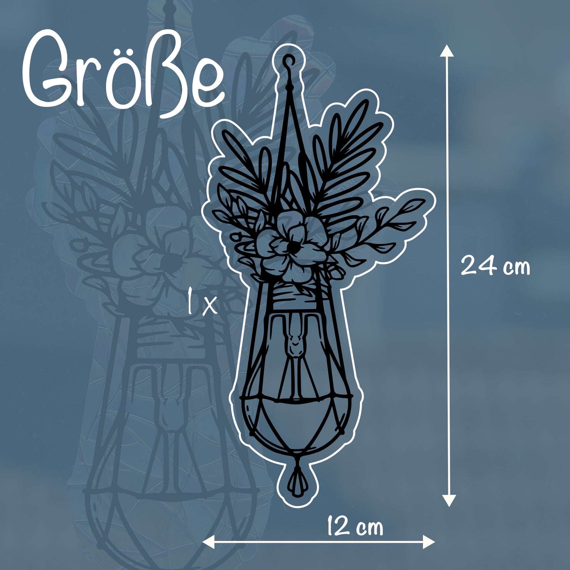 Glühbirne mit Blume | Statischer Sonnenfänger - Intricat