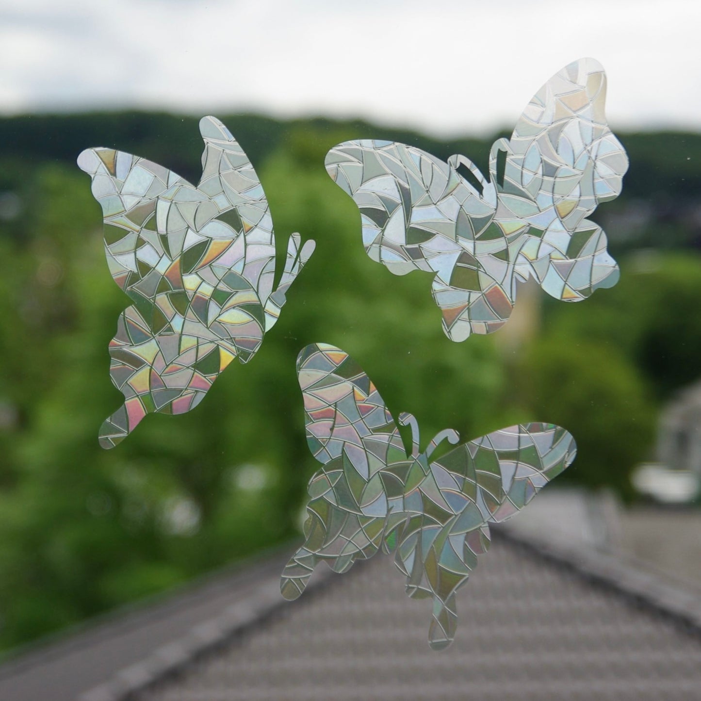 Schmetterlinge | 3er Set statische Sonnenfänger - Intricat