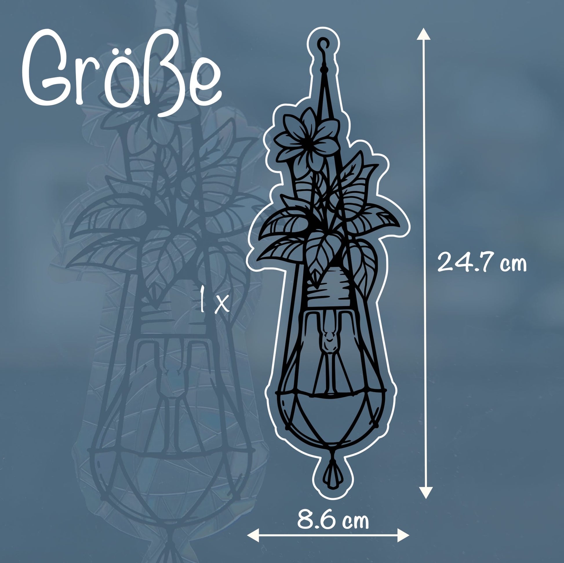 Glühbirne mit Blume | Statischer Sonnenfänger - Intricat