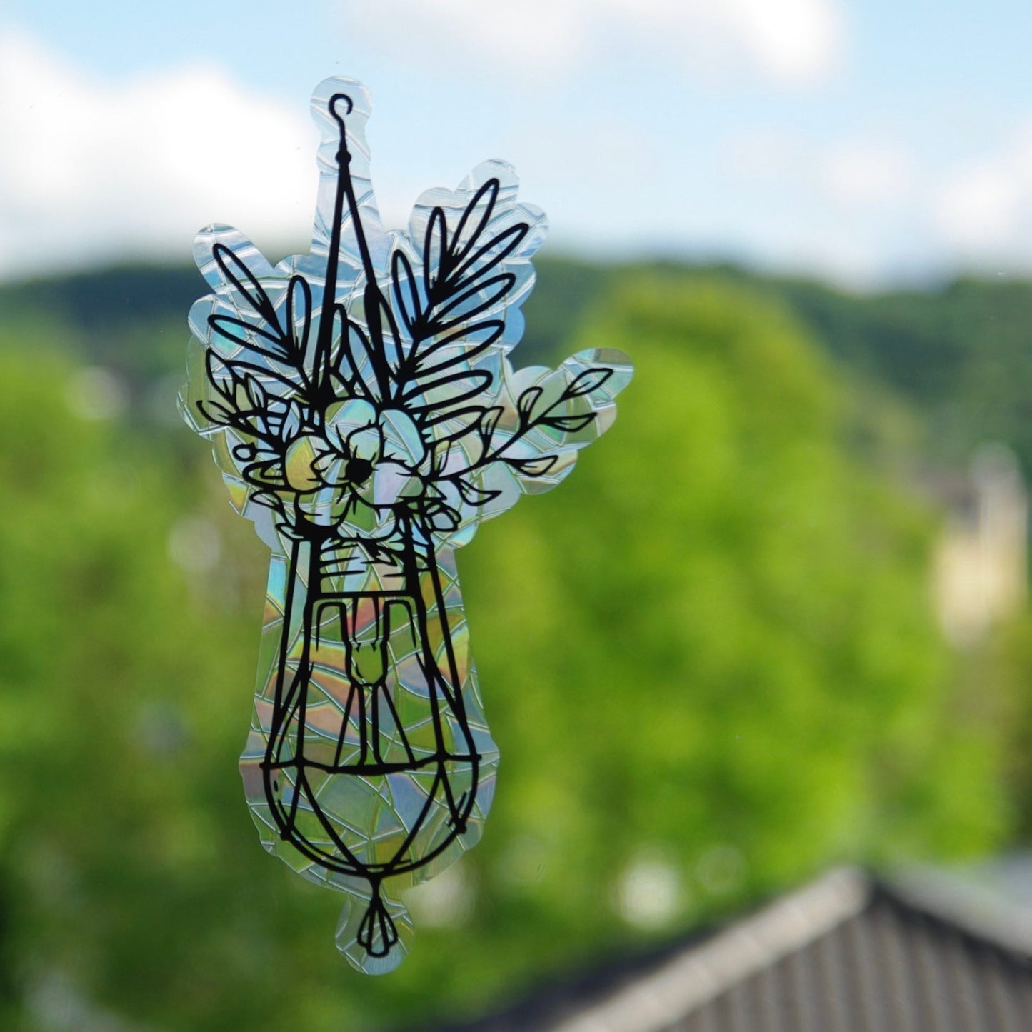 Blumige Glühbirnen | 3er Set statische Sonnenfänger - Intricat