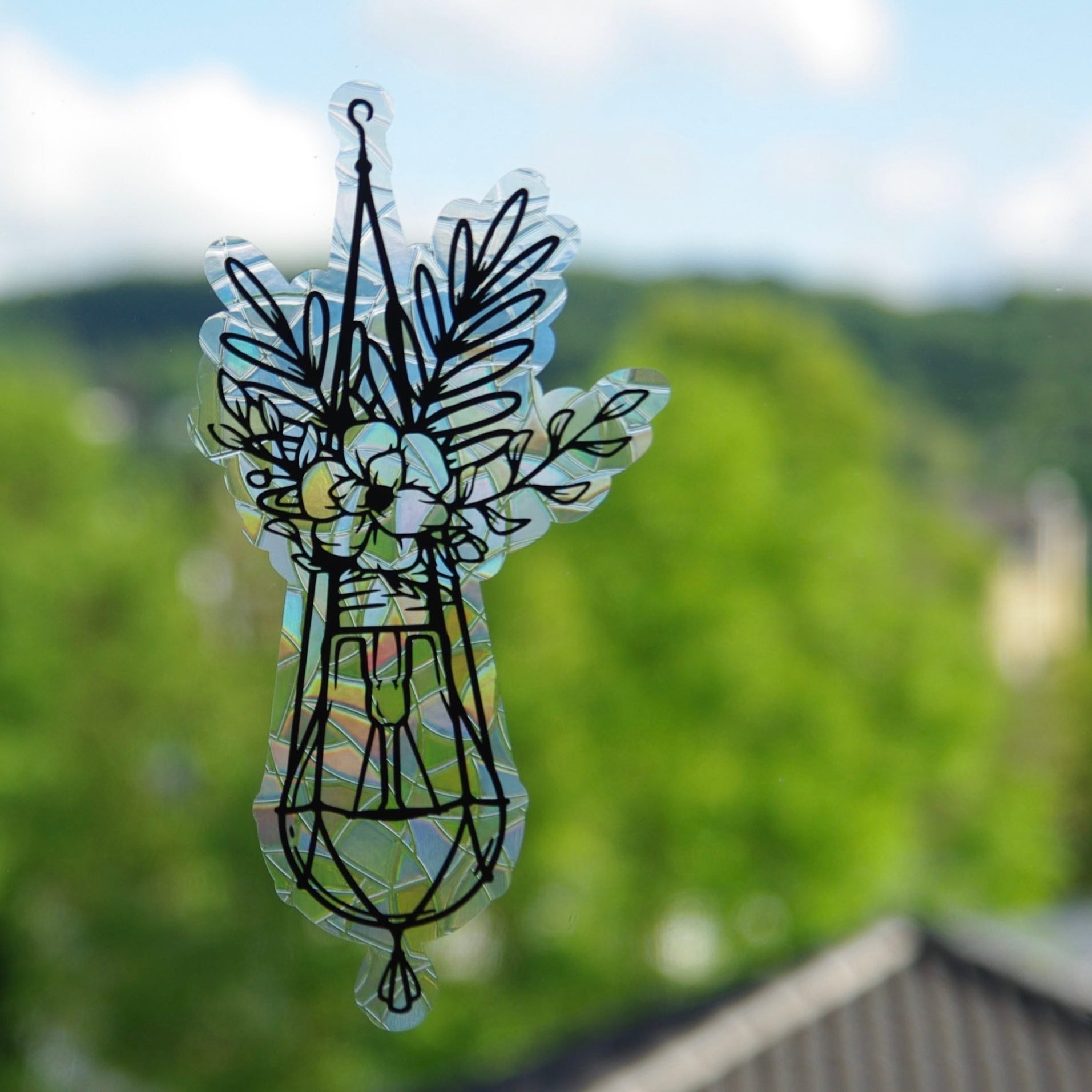 Blumige Glühbirnen | 3er Set statische Sonnenfänger - Intricat