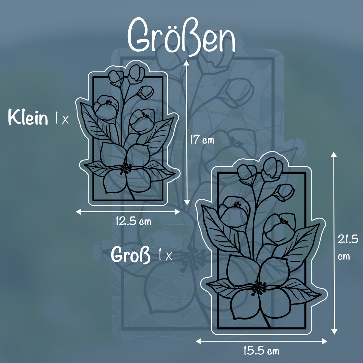 Jasminzweig | Statischer Sonnenfänger - Intricat