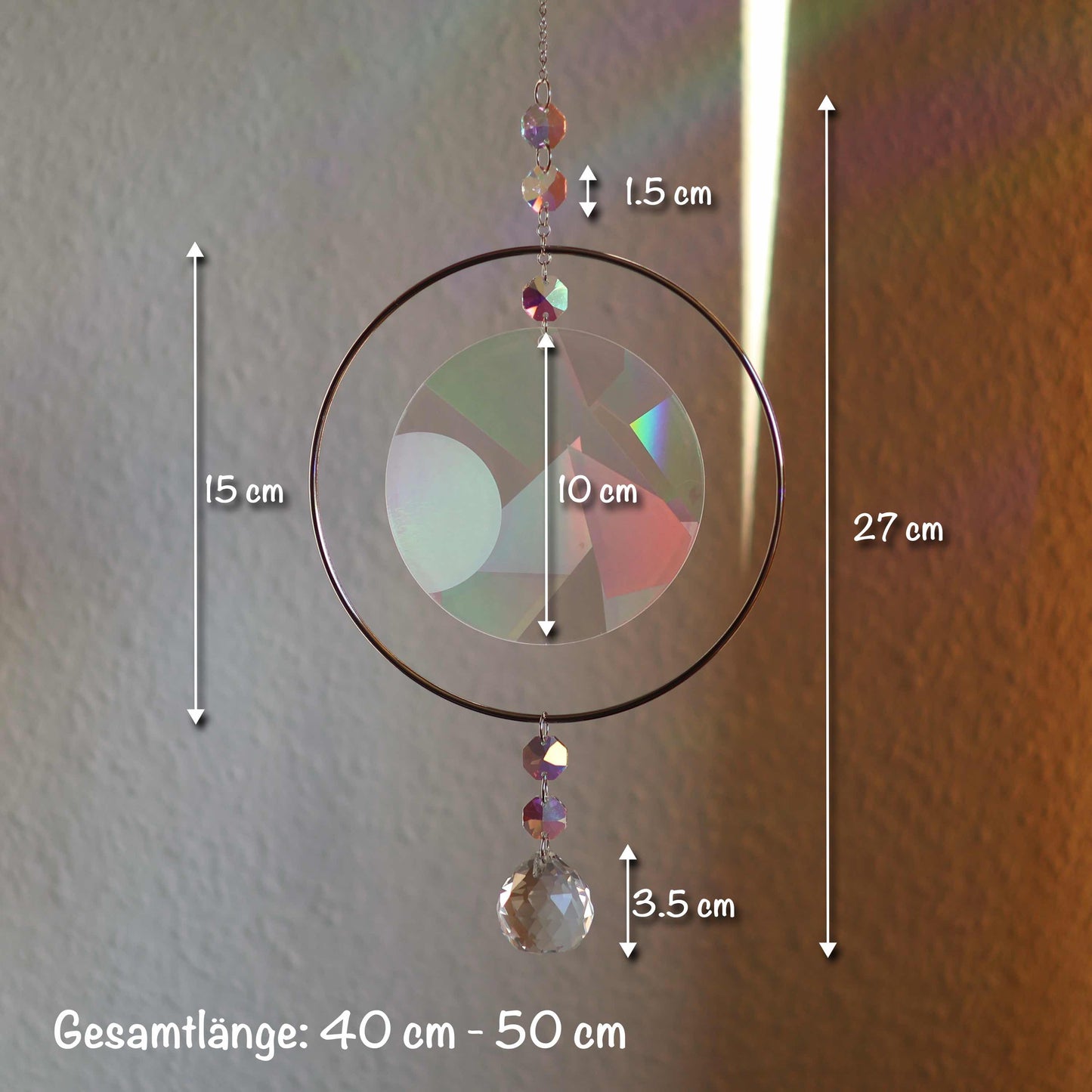 Rundes Glück | Hängender Sonnenfänger - Intricat