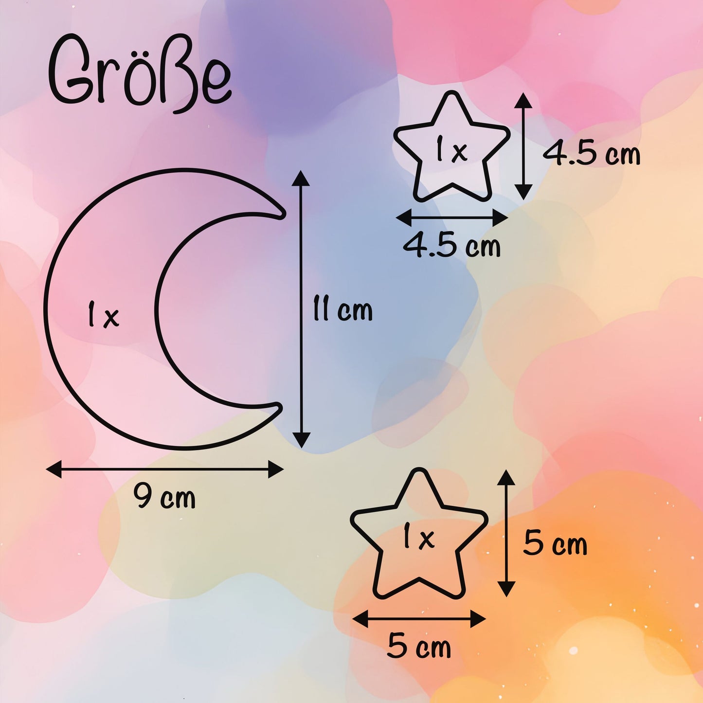 Mond und Sterne