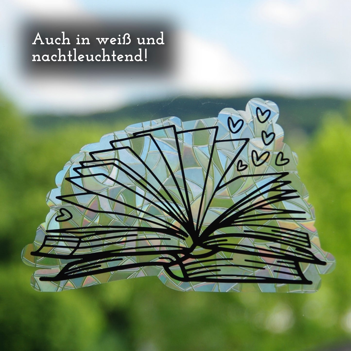 Bücherliebe | Statischer Sonnenfänger - Intricat